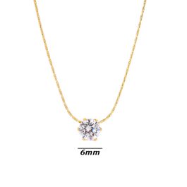 TN326 Dây chuyền titan 1 hột đá nhỏ siêu xinh