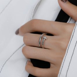 TC107 Nhẫn titan cây đinh Cartier