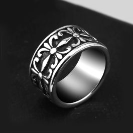 N644 Nhẫn nam inox thời trang chrome heart