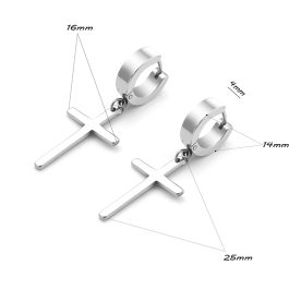 BT020 Bông tai inox thánh giá