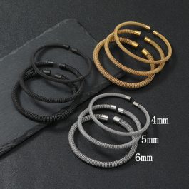 LN001 Vòng tay nam titan kiểu hở chữ C