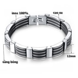 LN006 Lắc tay nam inox cao cấp thời trang Hàn Quốc cực đẹp