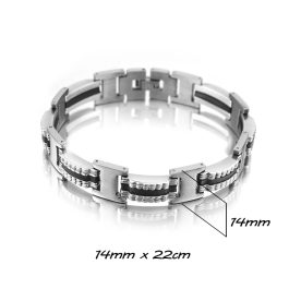 LN030 Lắc tay nam inox cách điệu Hàn quốc trẻ trung giá rẻ