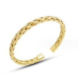 LN155 Vòng tay titan thắt bính nam nữ đều đeo được màu vàng