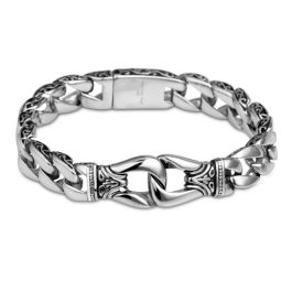 LN172 Lắc tay nam titan phong cách thái