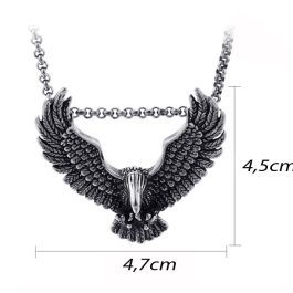 MD013 Mặt dây chuyền nam titan hình con chim đại bàng