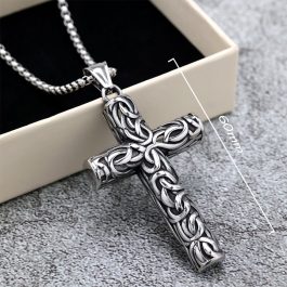 MD021 Mặt dây chuyền titan hình thánh giá