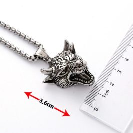 MD050 Mặt dây chuyền nam thép titan hình quỷ đầu bò
