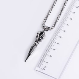 MD068 Mặt dây chuyền nam thép titan quyền trượng ma thuật