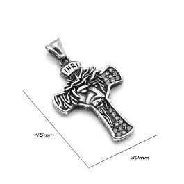 MD081 Mặt dây chuyền titan hình thánh giá Chúa Giêsu