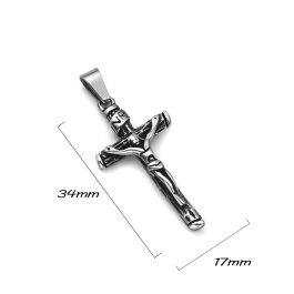 MD107 Mặt dây chuyền titan hình thánh giá Chúa Giêsu