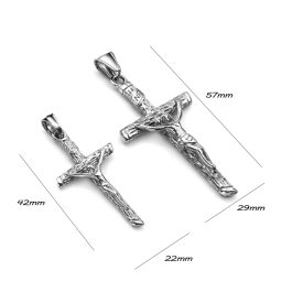 MD108 Mặt dây chuyền titan hình thánh giá Chúa Giêsu