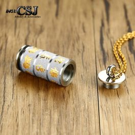 MD181 Mặt dây chuyền titan tây tạng chú Om Mani Padme hum