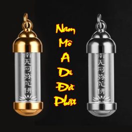 MD211 Mặt dây chuyền nam titan mô a di đà phật
