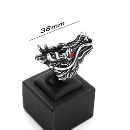 N596 Nhẫn nam titan đầu rồng (Size 7-8)