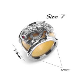 N688 Nhẫn inox con rồng ( Size7 )