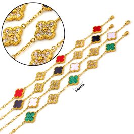 TA270 Lắc tay titan hoa 4 cánh van cleef VCA 15mm