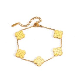 TA315 Lắc tay titan van cleef thời trang họa tiết LV
