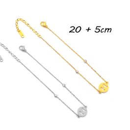 TA661 Lắc chân titan chữ H thời trang