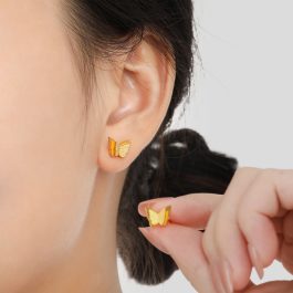 TB263 Hoa tai, Bông tai nữ titan bướm đuôi vặn bi