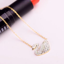 TN110 Dây chuyền titan thiên nga màu trắng