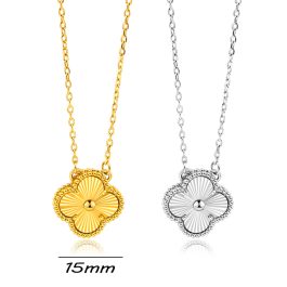 TN153 Dây chuyền titan van cleef hoa 4 cánh LV Móc máy