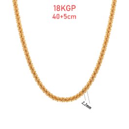 TN343 Dây chuyền titan trơn kiểu xoắn không mặt