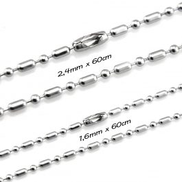 DN092 Dây chuyền trúc bi inox 1.6mm 2.4mm