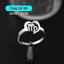 HD005 Nhẫn inox cung hoàng đạo Xử Nữ Virgo