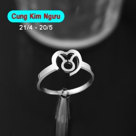 HD006 Nhẫn inox cung hoàng đạo Kim Ngưu Taurus