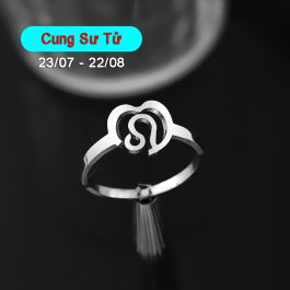HD007 Nhẫn inox cung hoàng đạo Sư Tử Leo