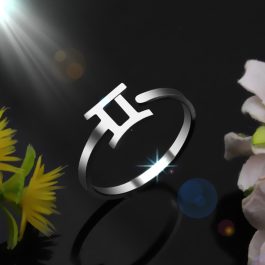 HD205 Nhẫn inox cung song tử – 12 cung hoàng đạo