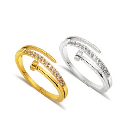TC291 Nhẫn nữ titan hình cây đinh