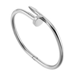 TV052 Vòng tay titan cây đinh size nữ màu trắng