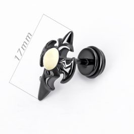 BT044 Bông tai titan nam thanh kiếm màu đen