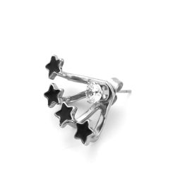 BT247 Bông tai inox nữ bốn ngôi sao xòe cánh quạt