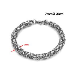 LN032 Lắc tay nam titan khoen tròn 7mm