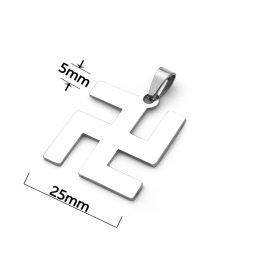 MD086 Mặt dây chuyền inox chữ vạn