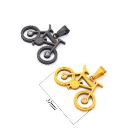 MD087 Mặt dây chuyền inox hình chiếc xe đạp