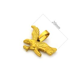 MD093 Mặt dây chuyền inox mạ vàng hình con chim đại bàng