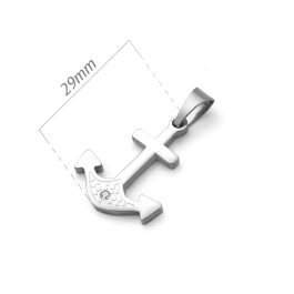 MD096 Mặt dây chuyền inox hình mỏ neo