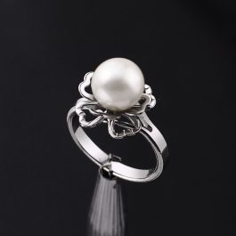 N056 Nhẫn inox nữ ngọc trai
