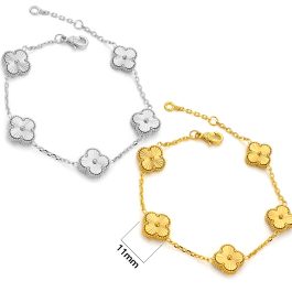 TA314 Lắc tay titan van cleef 11mm chạm móc máy