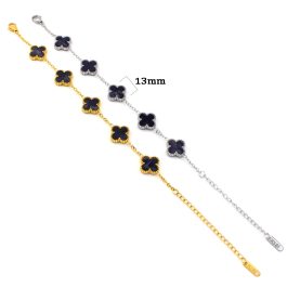 TA488 Lắc tay van cleef 13mm nền màu đen thiên thạch