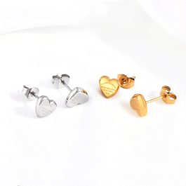 TB132 Bông tai nữ titan trái tim