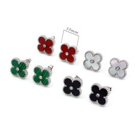 TB201 Bông tai titan Van Cleef size 15mm