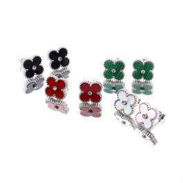 TB201 Bông tai titan Van Cleef size 15mm