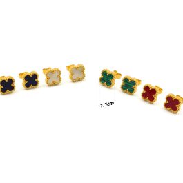 TB209 Bông tai titan van cleef size 11mm