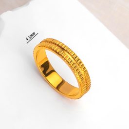 TC190 Nhẫn titan thời trang bánh răng