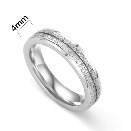 TC334 Nhẫn titan phun cát cực xinh